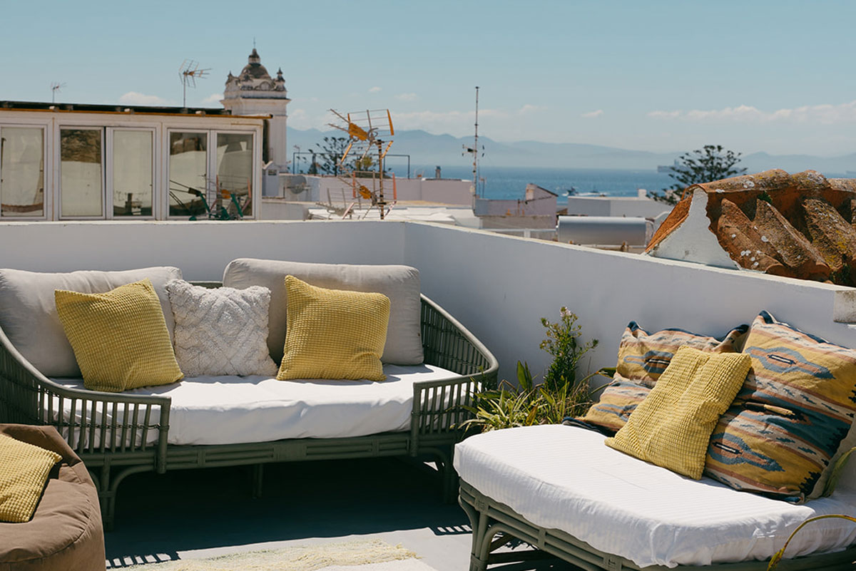 Accommodation – Tarifa Surf House – Rooftop Terrace
